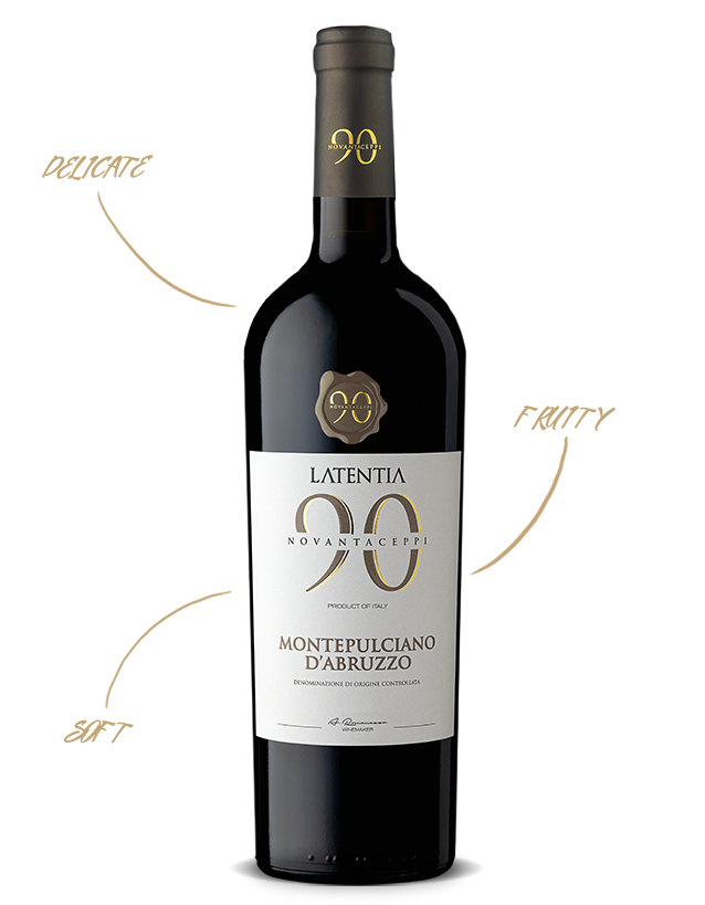 意大利Novantaceppi Montepulciano D'Abruzzo DOC 阿布鲁佐红酒750ml